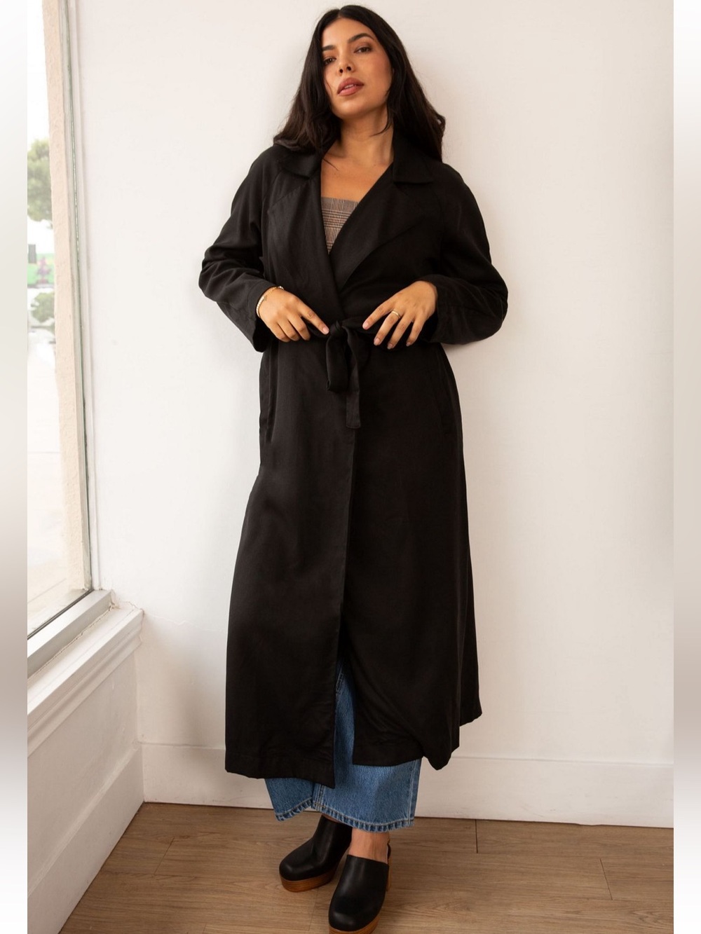 Whimsy + Row Gia Tencel Trench Coat